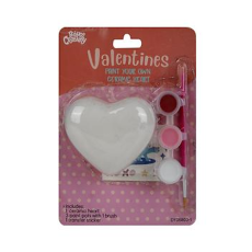 Paint your own Ceramic Heart